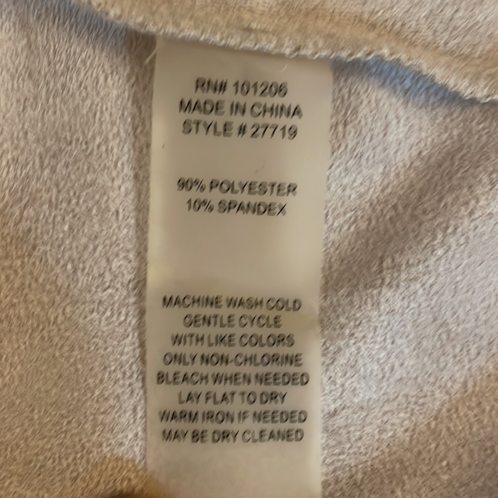 Soft surroundings ultra soft cardigan with raw edge in taupe - Picture 8 of 9